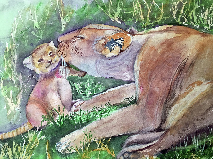 Lion and Cub by Lynne Atwood Lion and Cub by Lynne Atwood