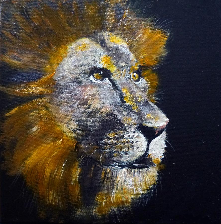 Lion Painting by Asa Jones