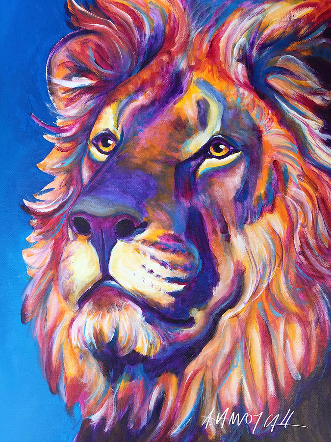 Lion - Cecil Painting by Dawg Painter