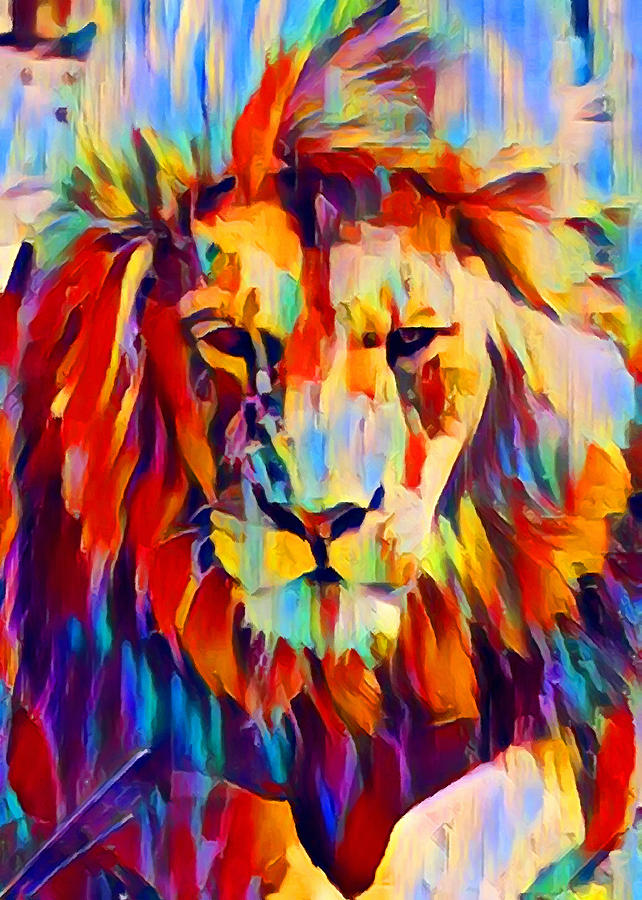 Lion Painting by Chris Butler