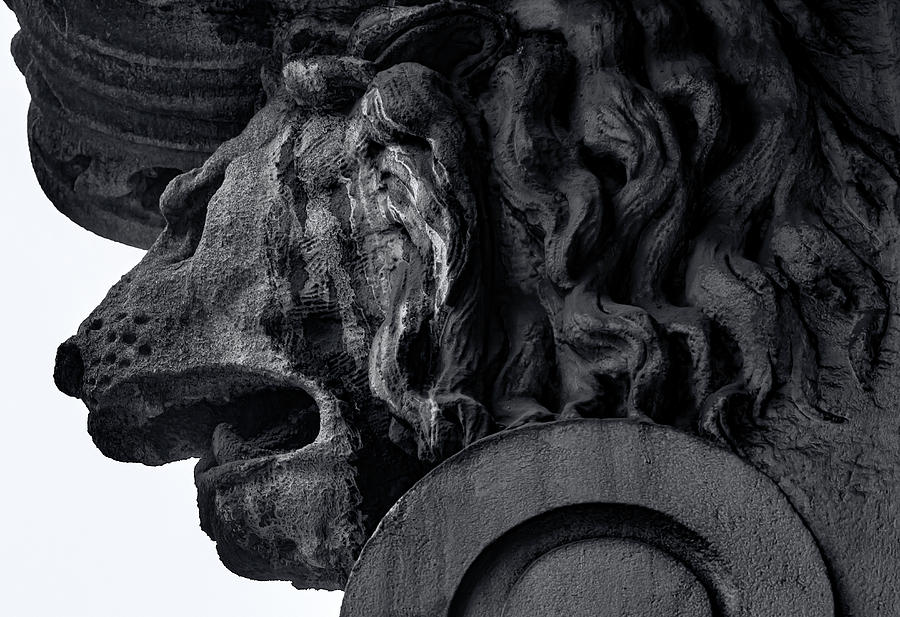 Lion Decoration on Building Photograph by Robert Ullmann