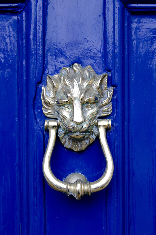 Lion Doorknocker Photograph by Tony Grider