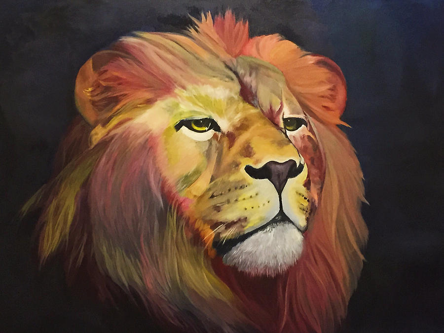 Lion Painting by Han Huang - Fine Art America