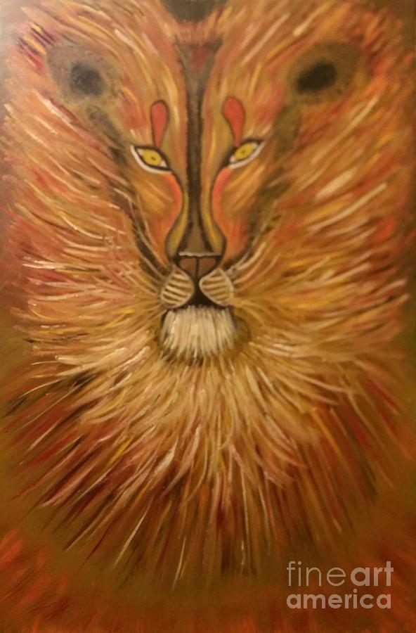 Lion In The Lion Of Judah Painting