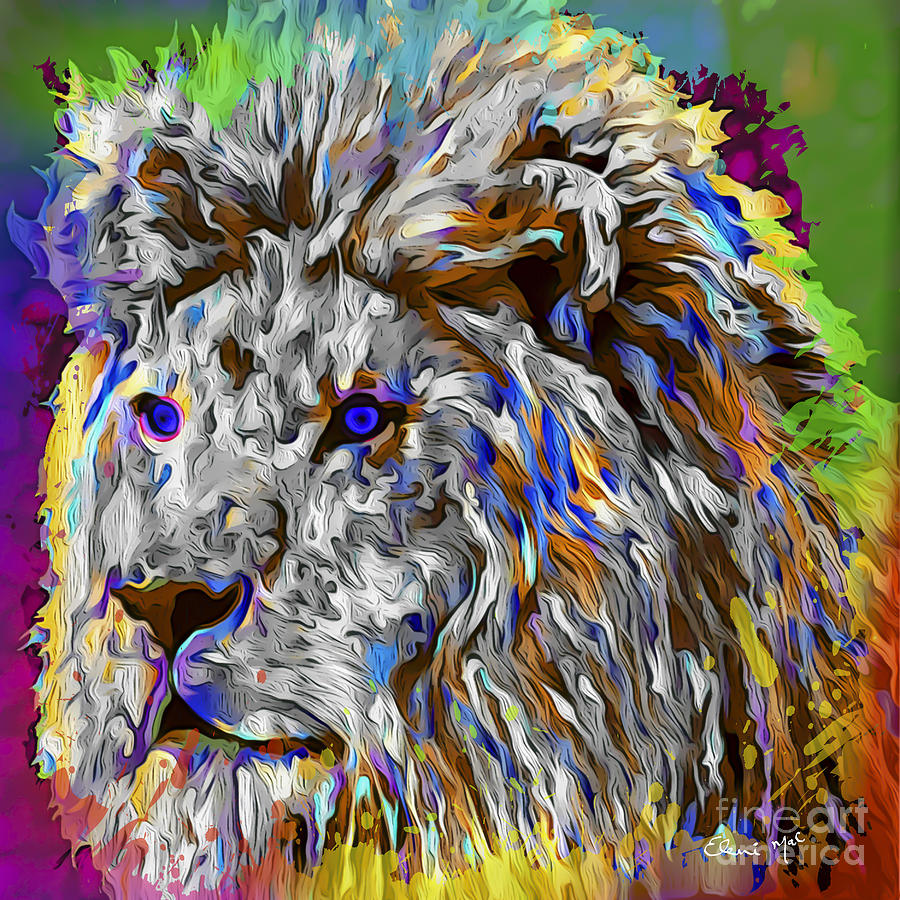 Lion King Digital Art by Eleni Synodinou