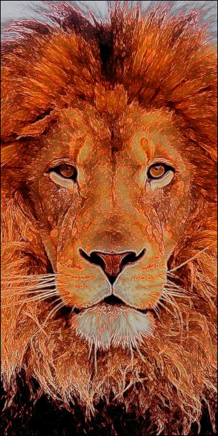 Lion Digital Art - Lion King by Michael Todd