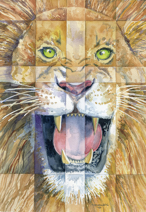 Lion Painting - Lion Of Judah by Mark Jennings