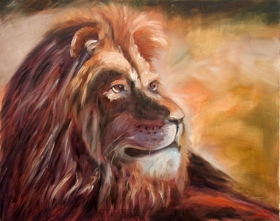 Lion Of Oz Painting