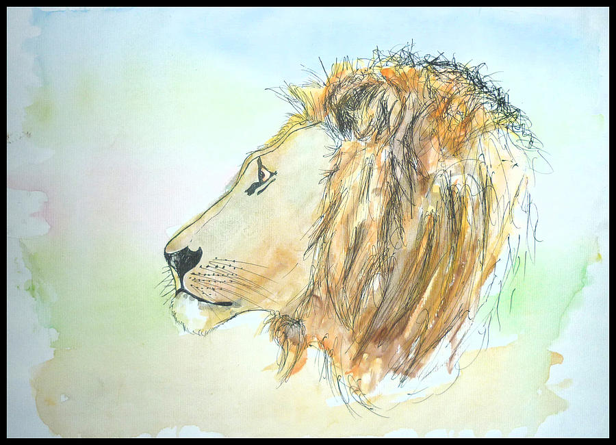 Lion Drawing by Petar Lazarov - Fine Art America