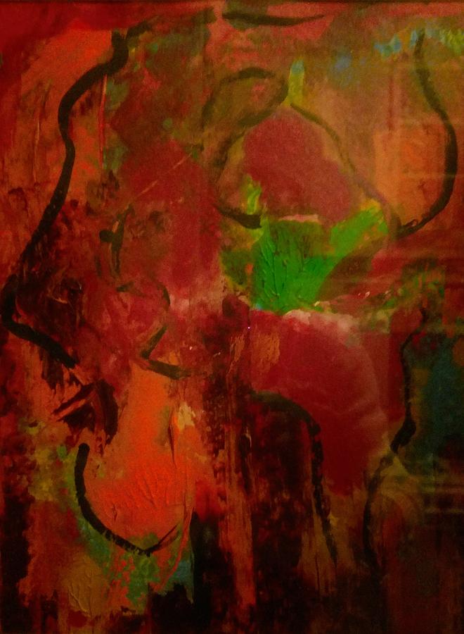 Abstract Painting - Lion Proile by Edward Longo Abstract Painting - Lion Proile by Edward Longo