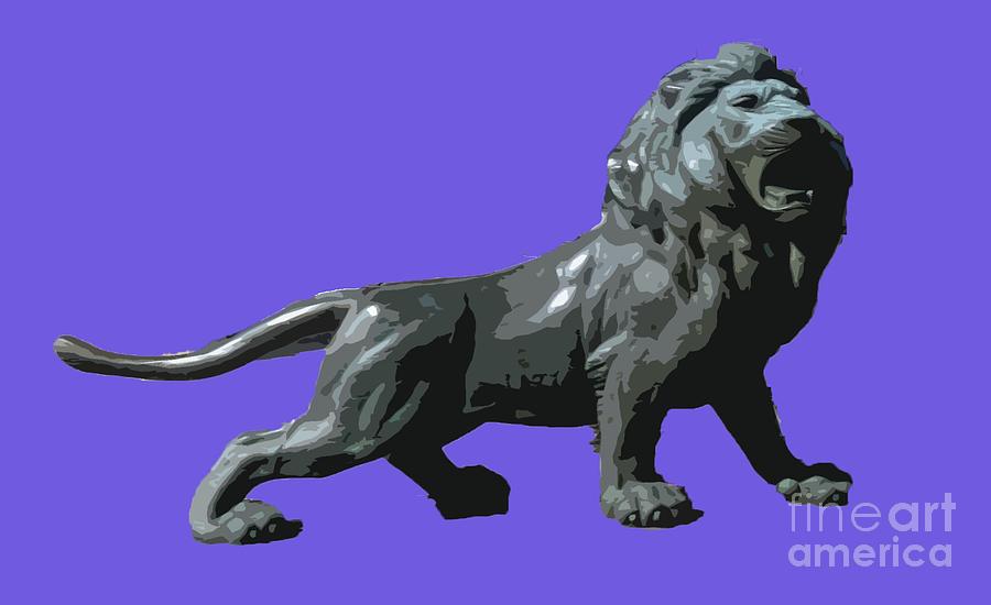 Lion roar Digital Art by Francesca Mackenney