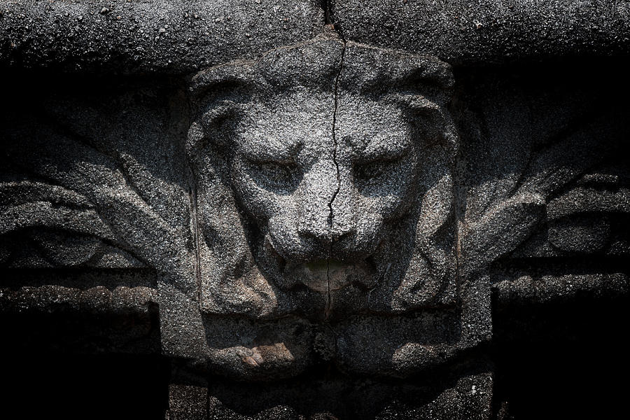 Lion Sculpture Photograph by Roger Mullenhour