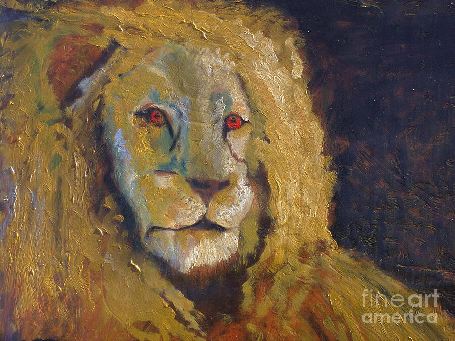 Lion two Painting by J Bauer - Fine Art America