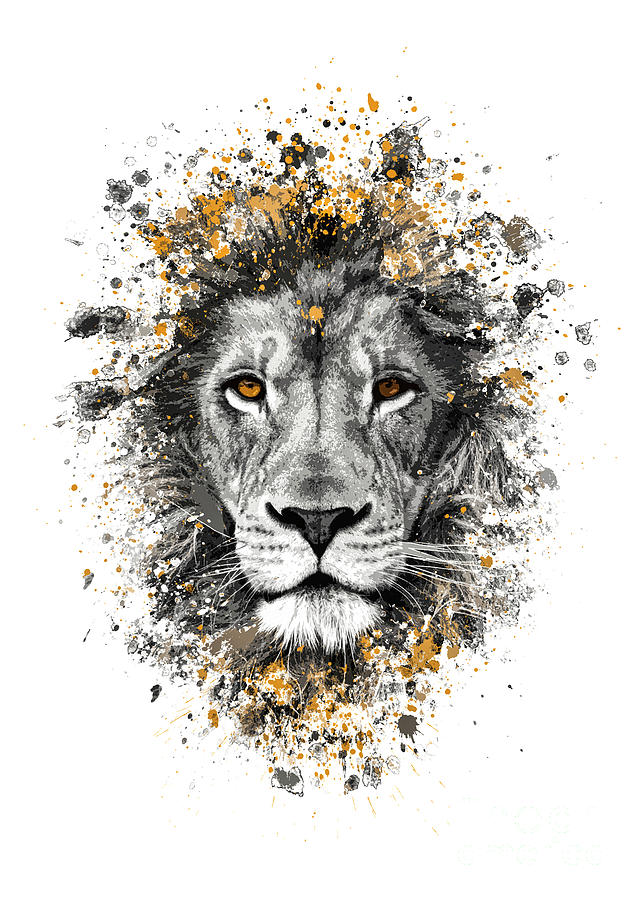 winter sports clipart black and white lion