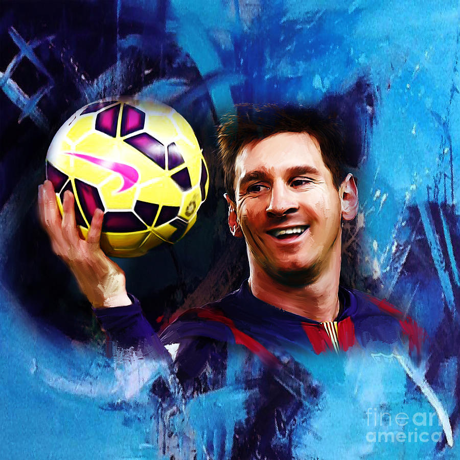 Lionel Messi 03d Painting by Gull G