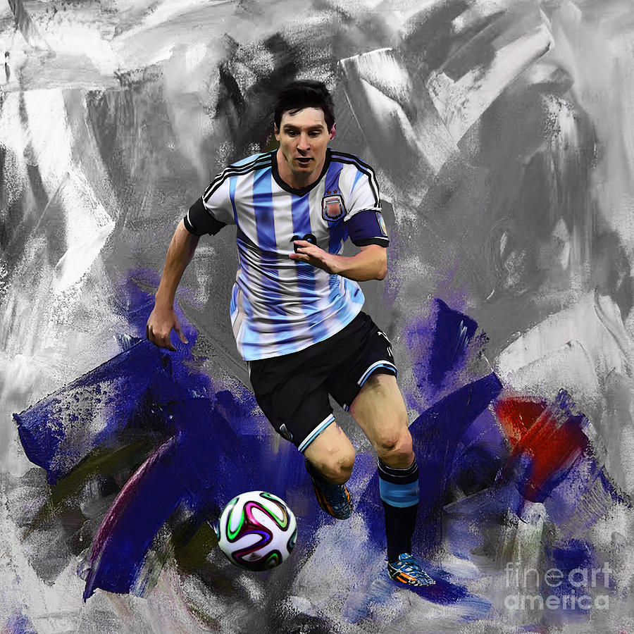 Lionel Messi 094a Painting by Gull G