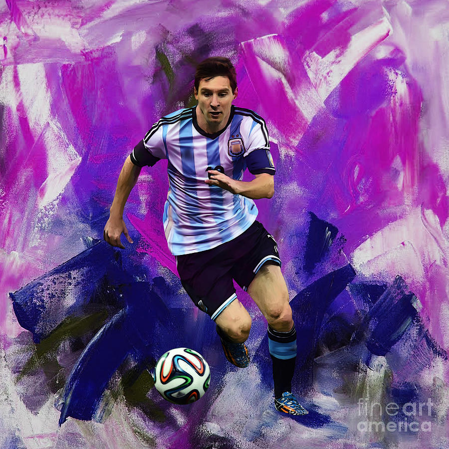 Lionel Messi 094g Painting by Gull G - Pixels Merch