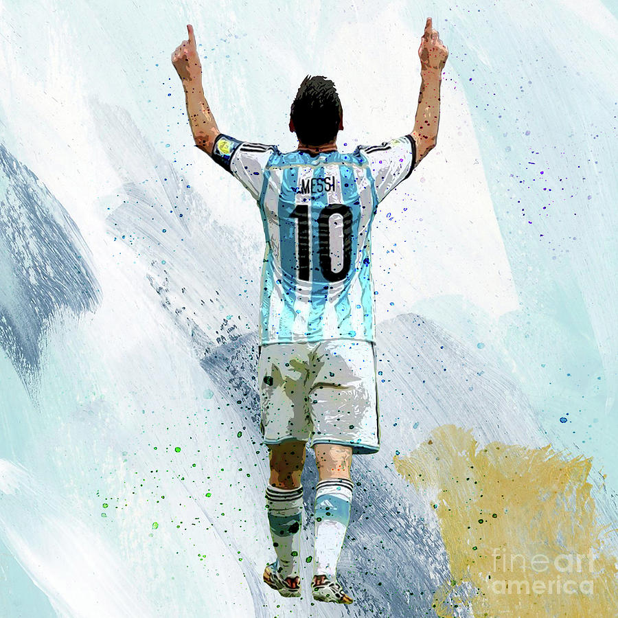 Lionel Messi 92ui Painting by Gull G | Fine Art America
