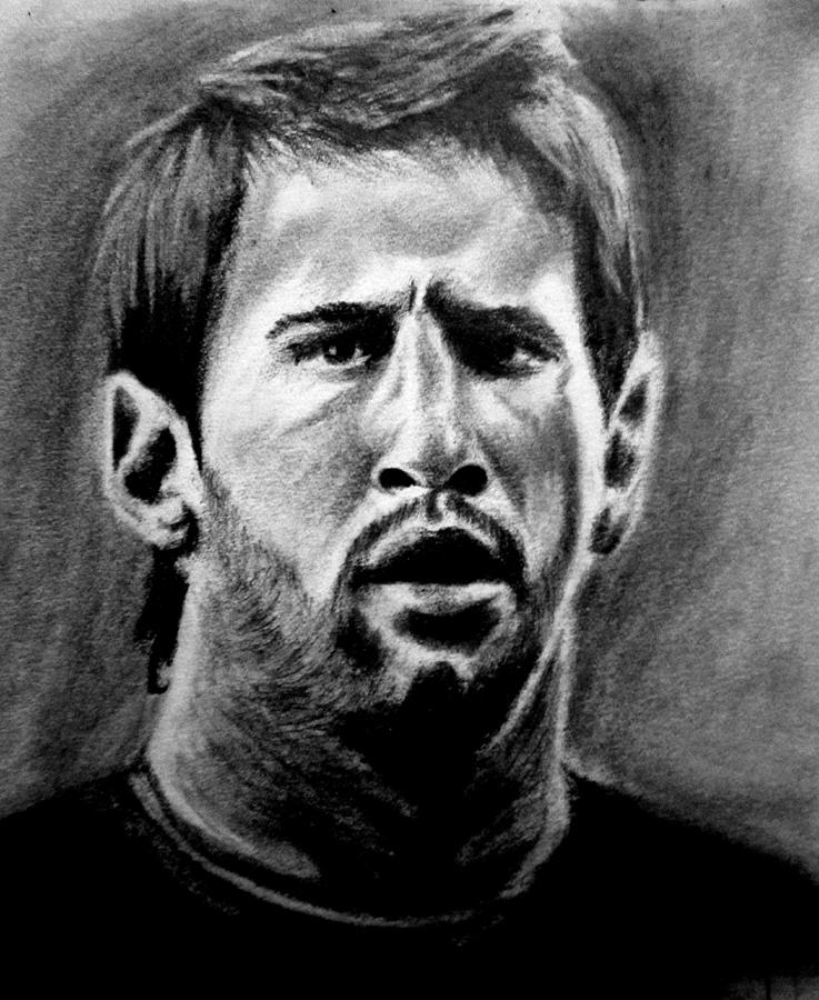 Lionel Messi - FC Barcelona- Original Portrait Drawing | eBay