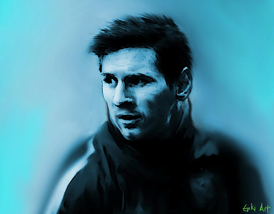 Lionel Messi Painting by Enki Art - Pixels Merch