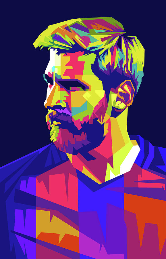 Lionel Messi Digital Art by Andree Soka