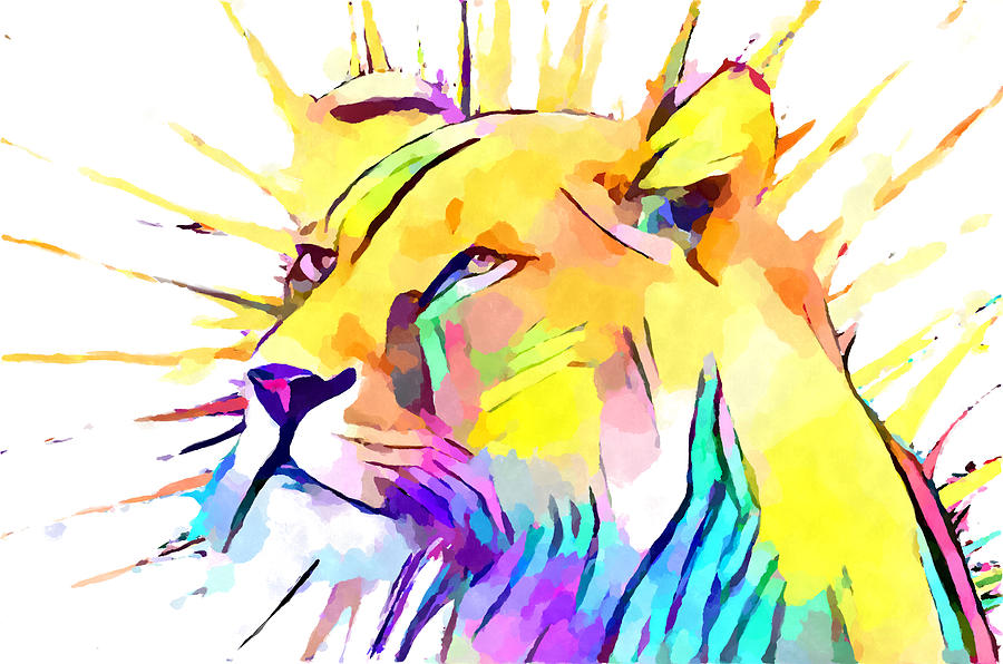 Lioness 3 Painting by Chris Butler