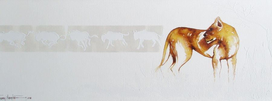 Lioness and Wildebeest by Tracey Armstrong Lioness and Wildebeest by Tracey Armstrong