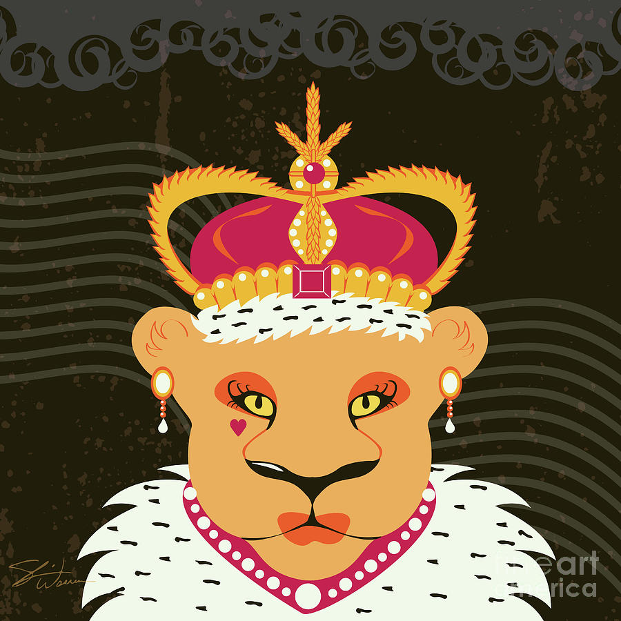 Lioness Queen Digital Art by Shari Warren