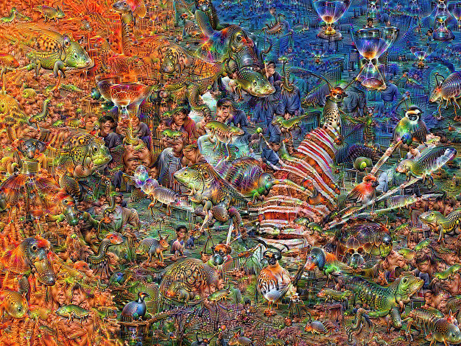 Fantasy Photograph - Lionfish and Coral Deep Dream.jpg by Henry Jager