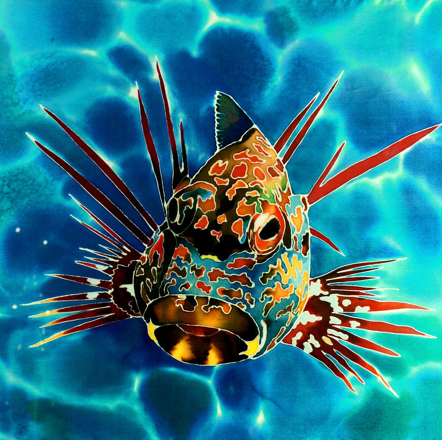 Lionfish Curiosity Painting by Susan White