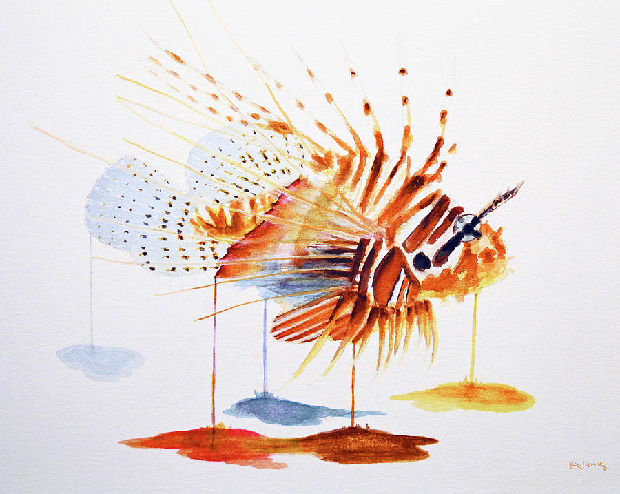 Lionfish Painting by Ken Figurski