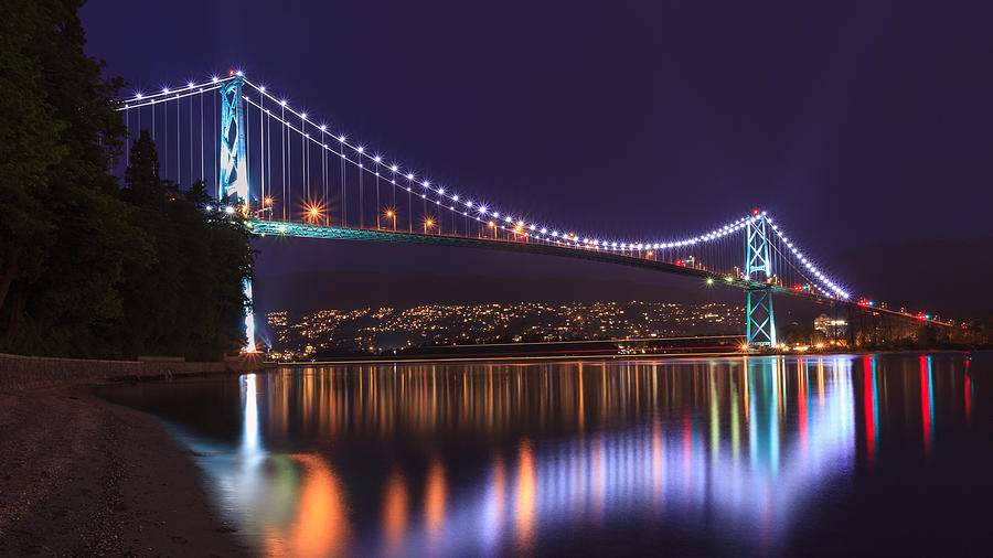 City Photograph - Lions Gate Bridge by Alan W