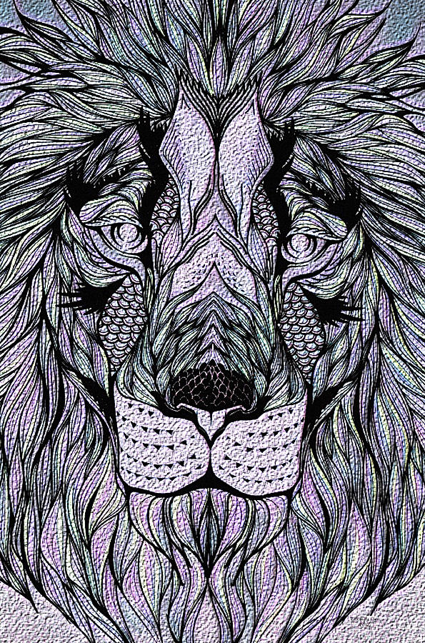 Lions Meow Digital Art by Artful Oasis