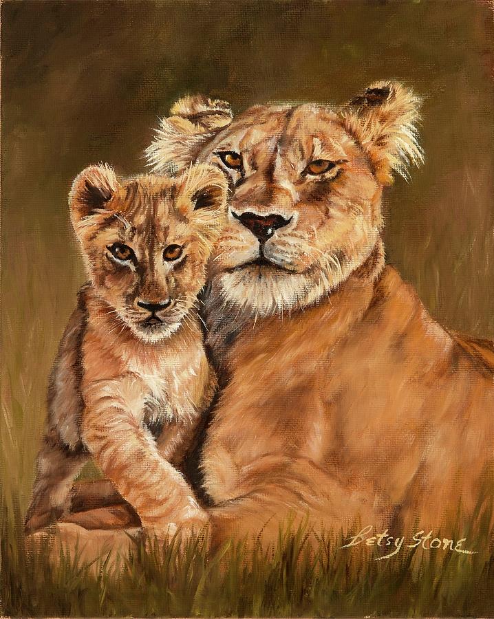 Lion's Pride Painting by Alice Betsy Stone - Fine Art America