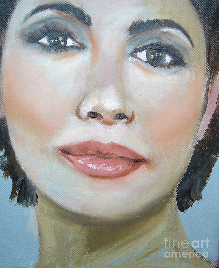 Lip Gloss Painting by Angela Cartner