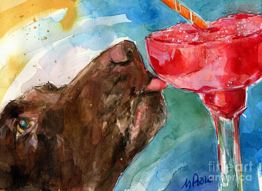 Lip Smack Daq Painting by Molly Poole