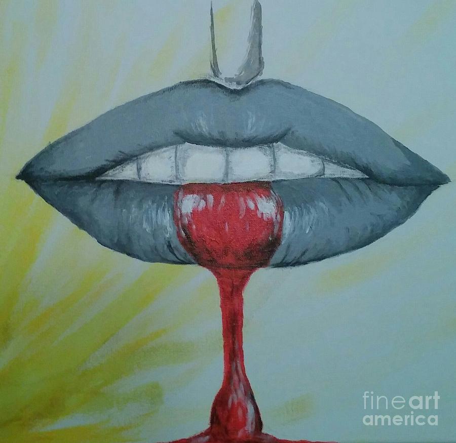 Lips Painting - Lips by Heather James