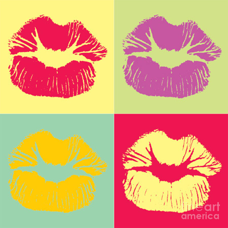 Lipstick Digital Art - Lipstick Kisses by Respect the Queen Lipstick Digital Art - Lipstick Kisses by Respect the Queen