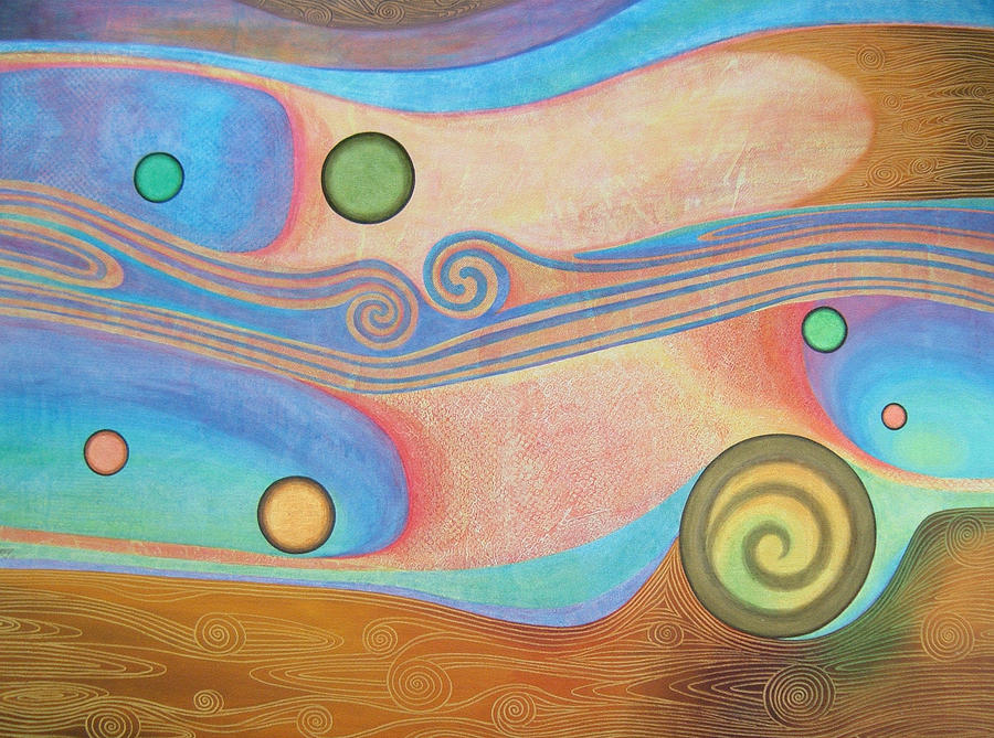 Abstract Painting - Liquid Crystals by Jennifer Baird