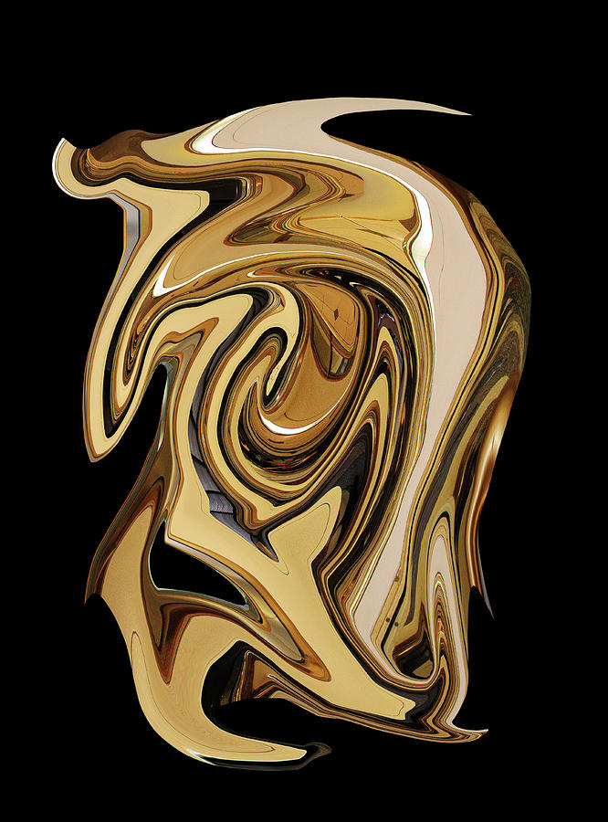 Liquid Gold Digital Art by Robert Woodward