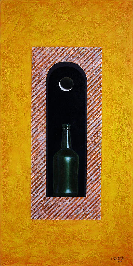 Bottle Painting - Liquid Moonlight by Horacio Cardozo