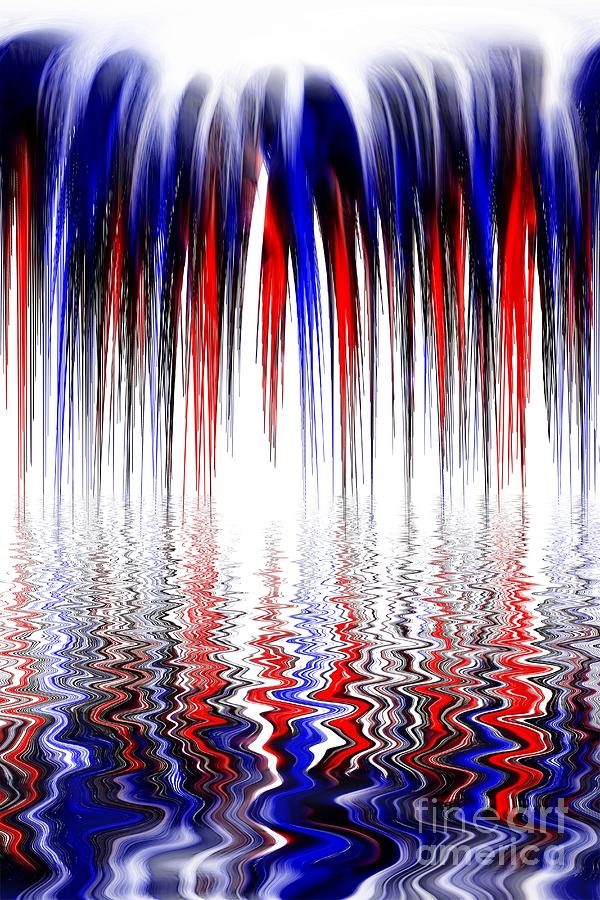 Abstract Digital Art - Liquid Overflow by Kaye Menner by Kaye Menner