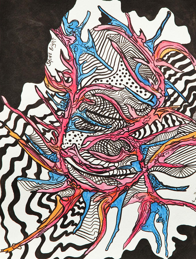 Abstract Drawing - Liquid Trip by Tory  Tunes