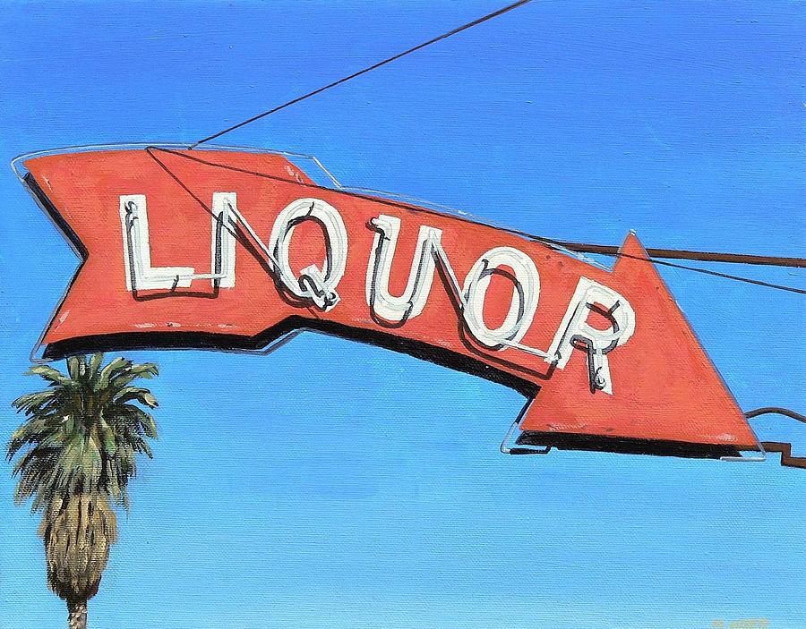 Liquor Arrow Number 2 Painting by Michael Ward