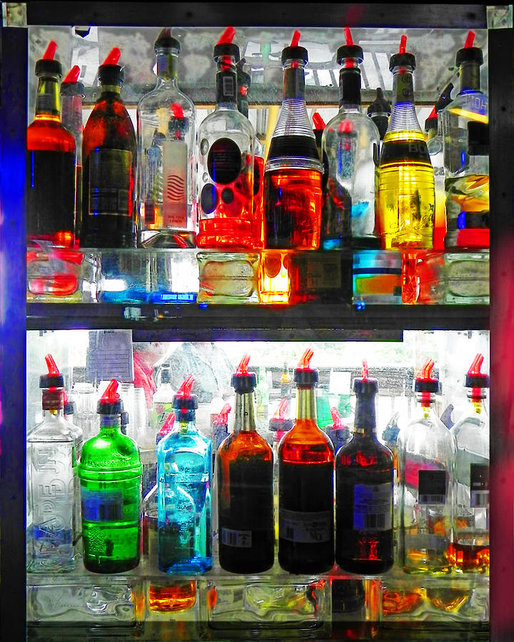 Liquor Cabinet Digital Art by Frances Miller