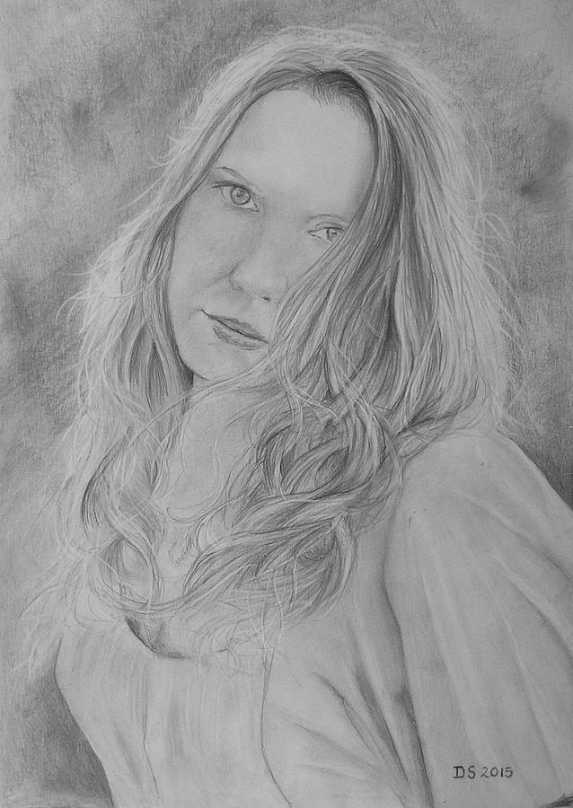 Portrait Drawing - Lisa by Duncan Sawyer
