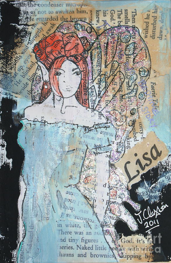 Lisa fairy Mixed Media by Joanne Claxton