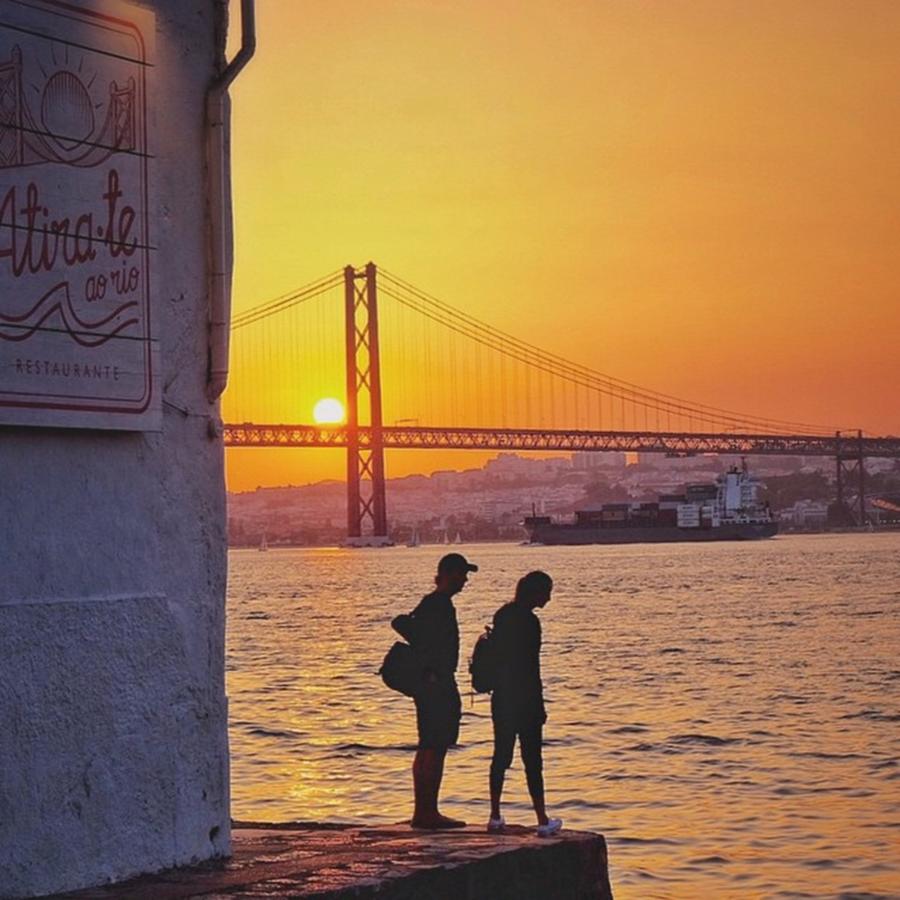 Sunset Photograph - #lisbon - If Youre Not A Romantic by Jasmin Bauomy