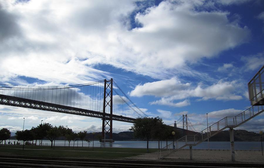 Lisbon Bridge IV Portugal Photograph by John Shiron