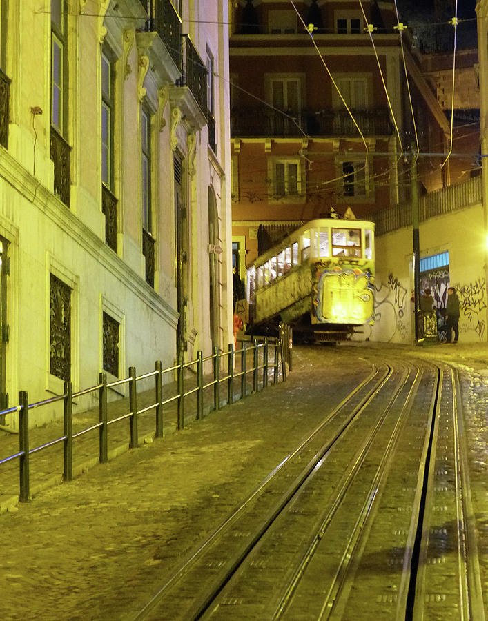 Lisbon Cable Car Photograph by Carl Sheffer